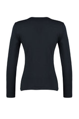 Anthracite Stitching Detailed Crew Neck Slim Fit Knitted T-shirt Twoaw24ts00009