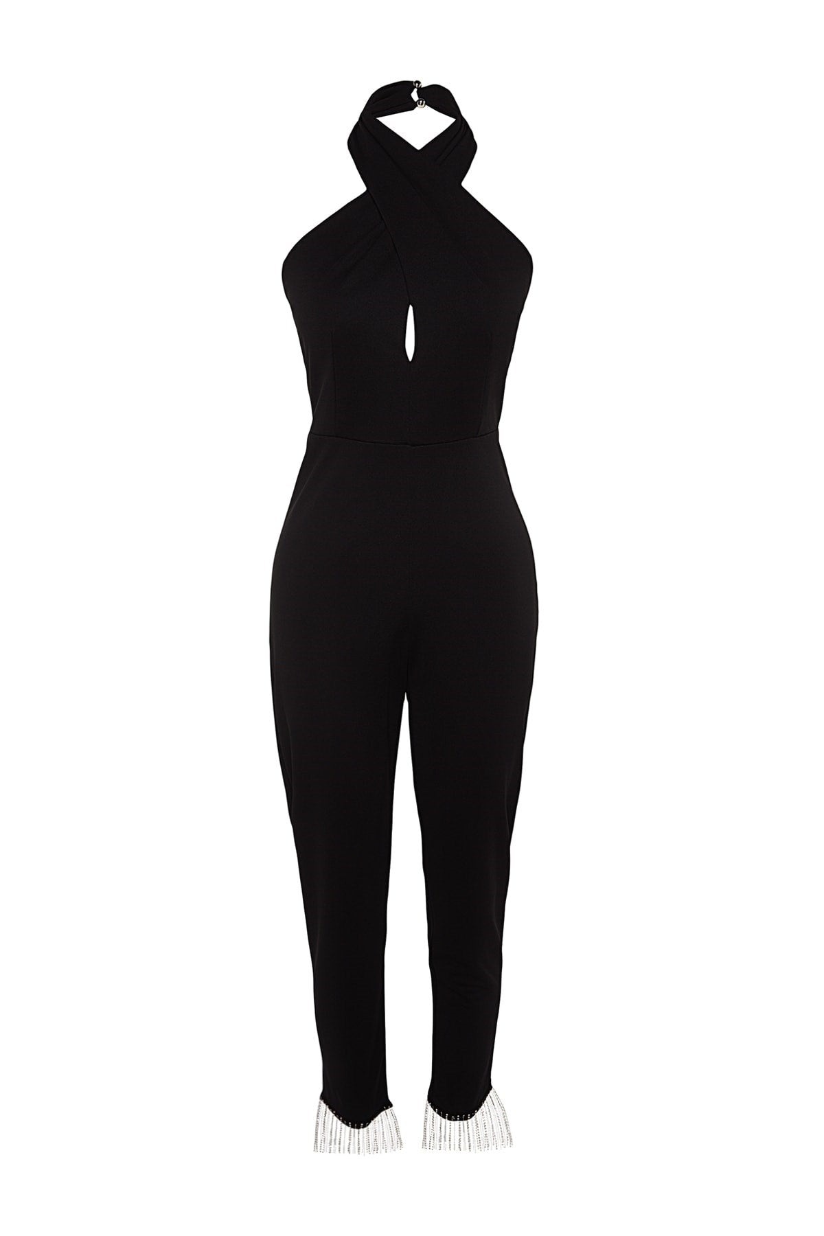 Black Accessory Detailed Jumpsuit Tpraw24tu00002