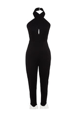 Black Accessory Detailed Jumpsuit Tpraw24tu00002