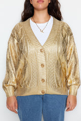 Gold Knitwear Cardigan Tbbaw24av00033