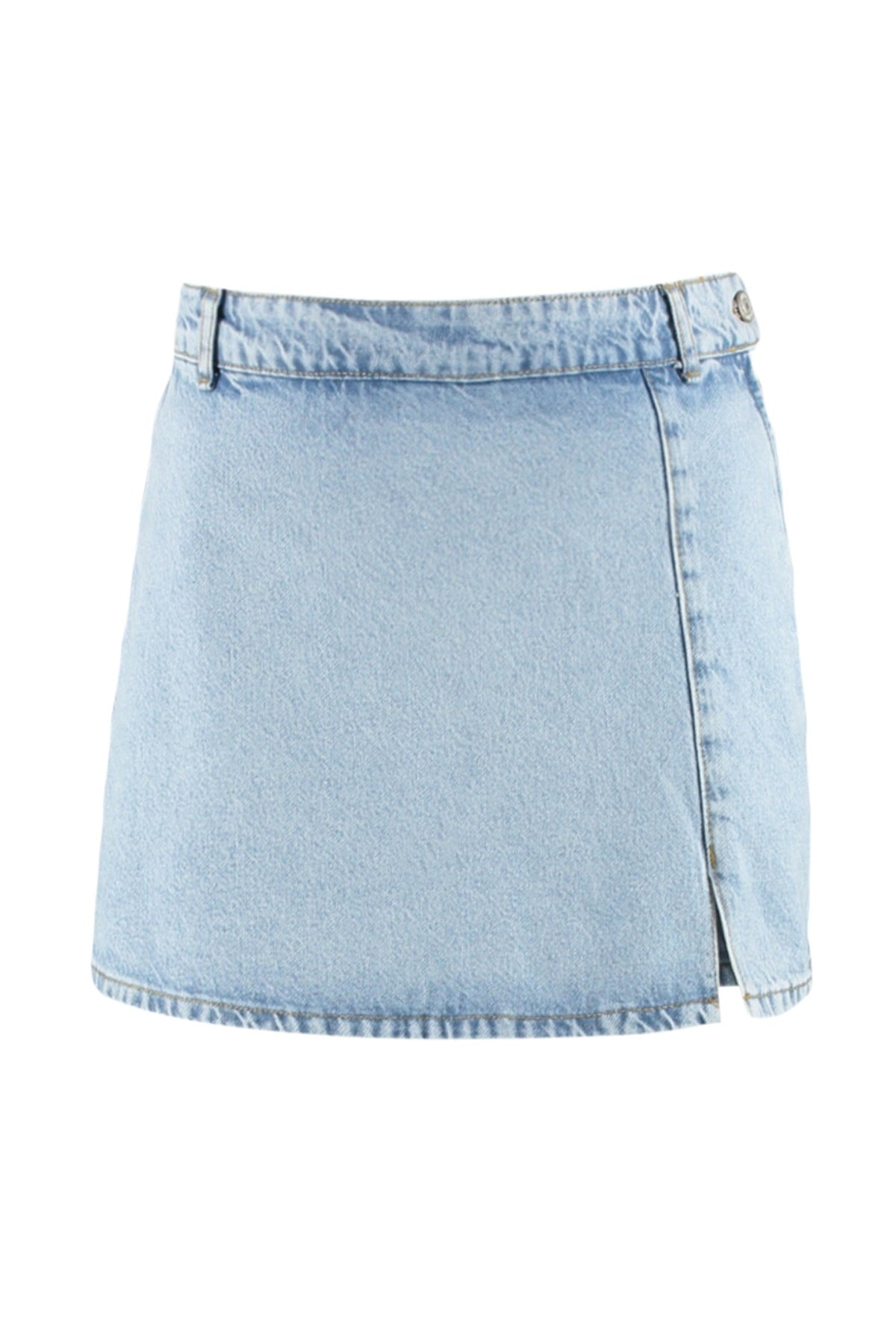 Blue Denim Shorts Skirt Twoss23sr00091