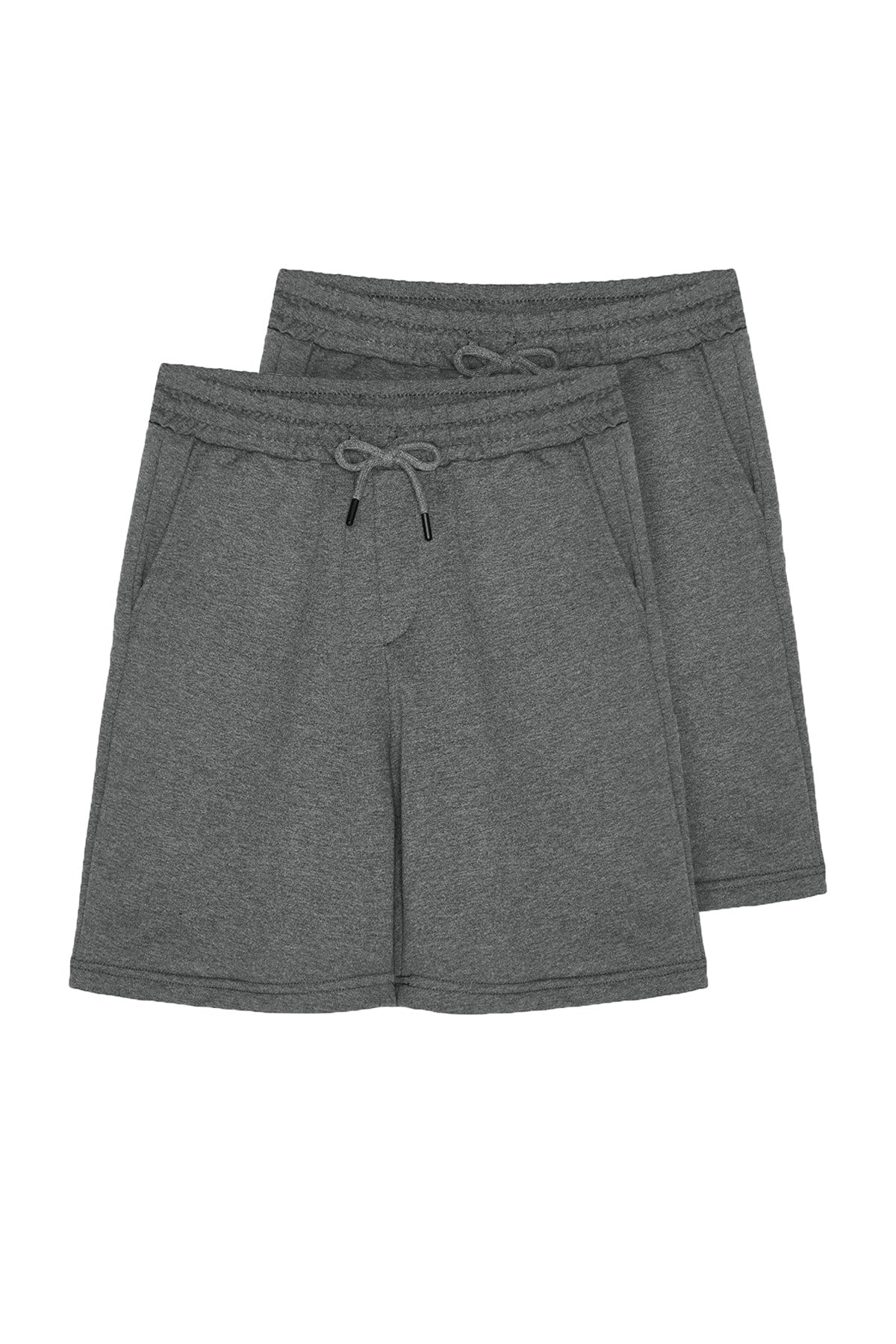 Anthracite-anthracite Men's Regular/regular Fit 2-pack Shorts&bermuda Tmnss21sr0095