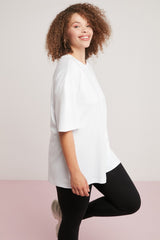 Flirting Women Plus Size Interlock Oversize Round Neck Tshirt Vivian01072023