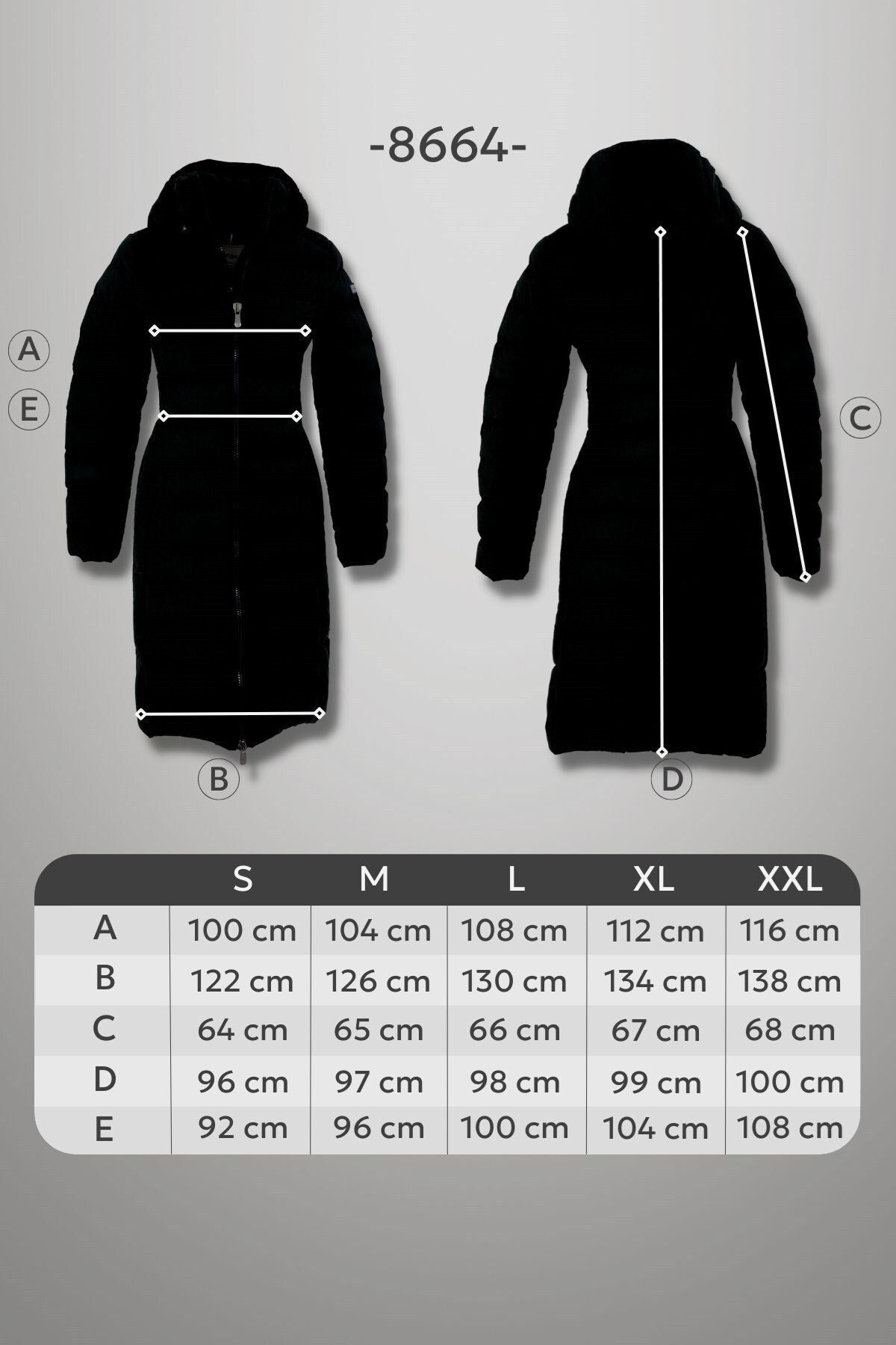 Women's Long Neck Detachable Hooded Padded Inflatable Coat 8664 Gfx8664