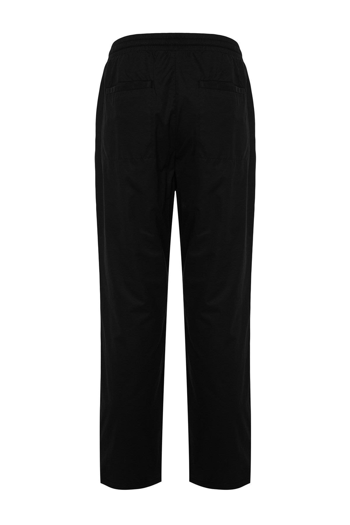 Black Mens Regular Fit Waist Lace Detailed Pants Tmnaw24pl00017