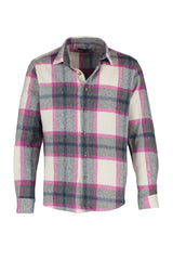 Lilac Mens Regular Fit Lumberjack Plaid Shirt Tmnaw22go0104