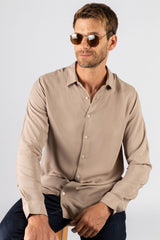 Slim Fit Viscose Plain Mens Shirt Dr220031-302