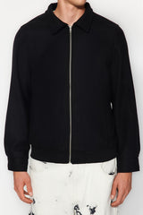 Black Mens Bomber Cache Jacket Tmnaw24ce00011