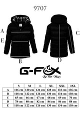 Men's Long Fixed Hooded Padded Windproof Water Repellent Inflatable Coat 9707 Gfx9707