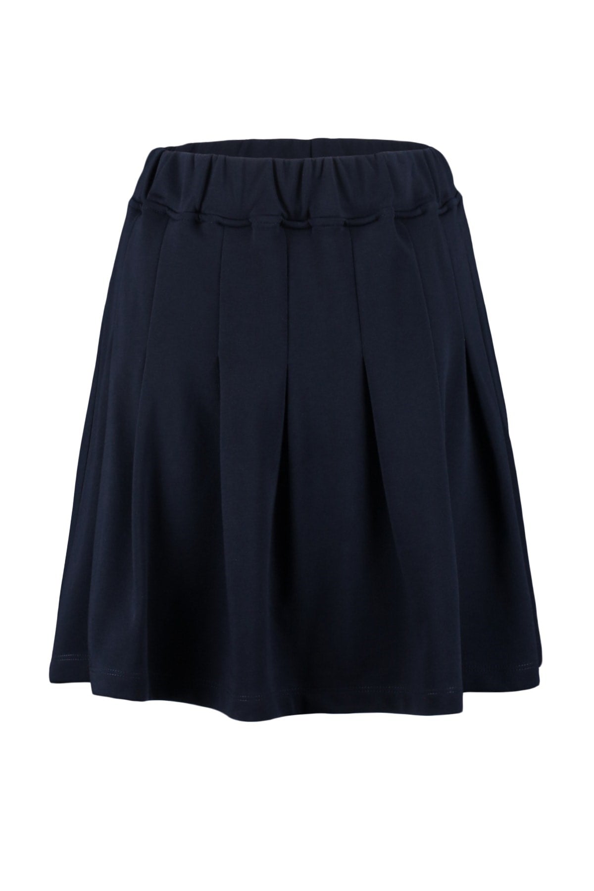 Black Knitted Pleated Skirt Tbbaw23az00051