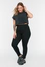 Black Knitted Leggings Tbbss22ta0026