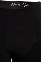 Black Mens Letter Elastic 3-piece Cotton Boxer Tmnaw24bx00004