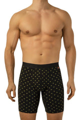 Lycra Pattern Long Men's Boxer 1014v1 Dnk-1004d6 (6 Pcs)