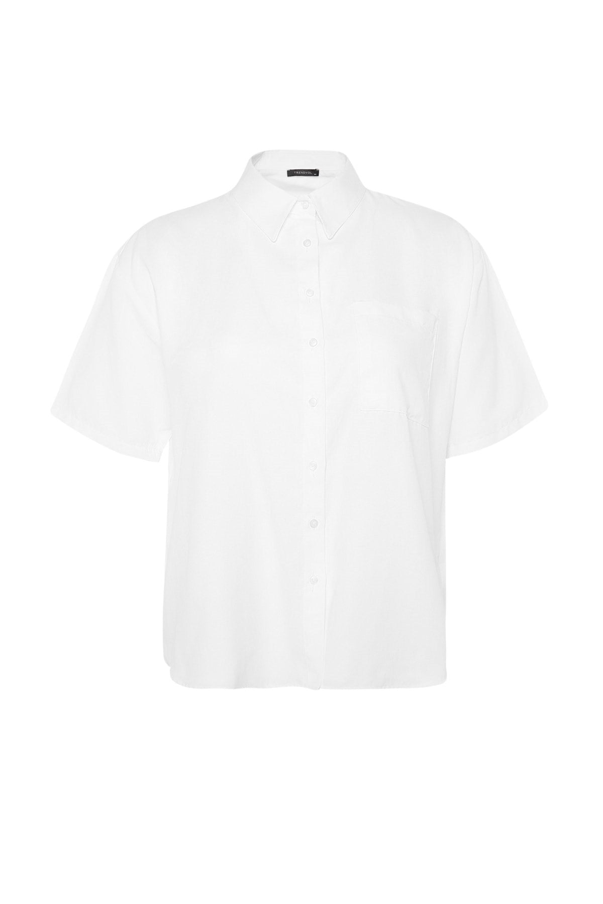 White Pocket Detailed Shirt Tbbss22go0675