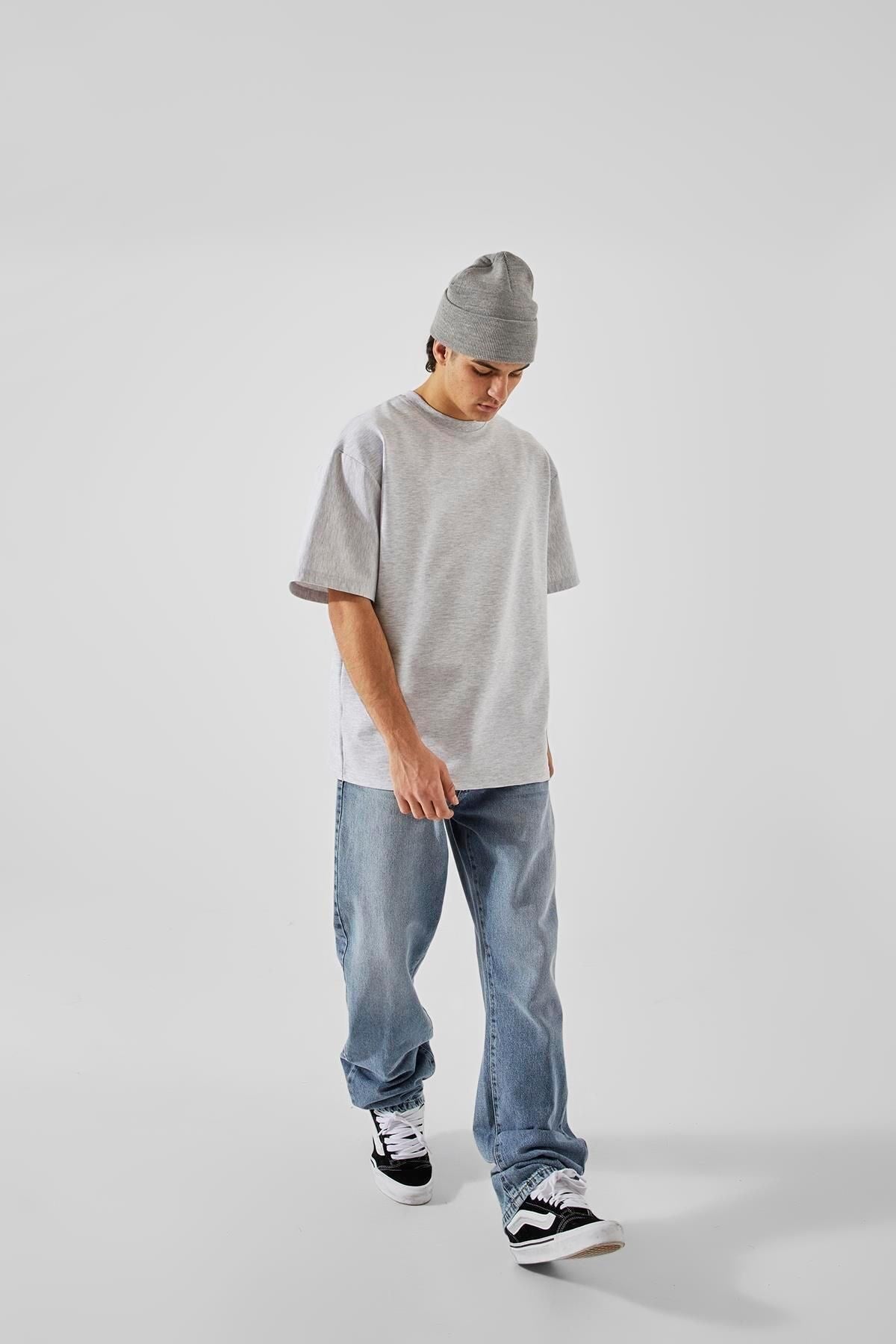 Flaw Atelier Basic Grey Oversize T-shirt Flaw-006-005-079