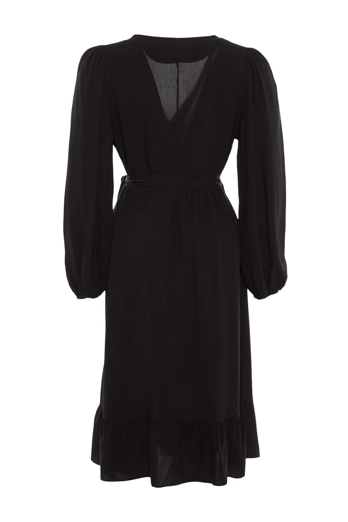 Black Double Breasted Woven Dress Tbbaw23ah00104