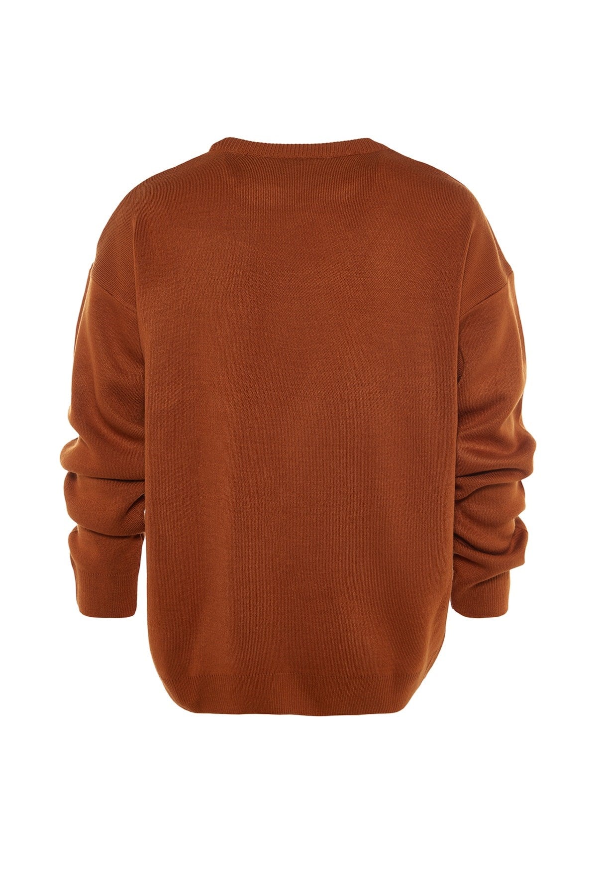 Cinnamon Men's Crew Neck Oversize Fit Knitwear Sweater Tmnaw22kz0146