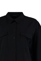 Ecru Woven Pocket Poplin Shirt Tbbaw23ax00013