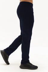 Men's Dark Navy Pocket Casual And Sports Solid Color Sweatpants 0492 Tb22ml05w0492-1