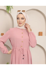 Ayrobin Burkini Dress With Ruffle Buttons Mn001