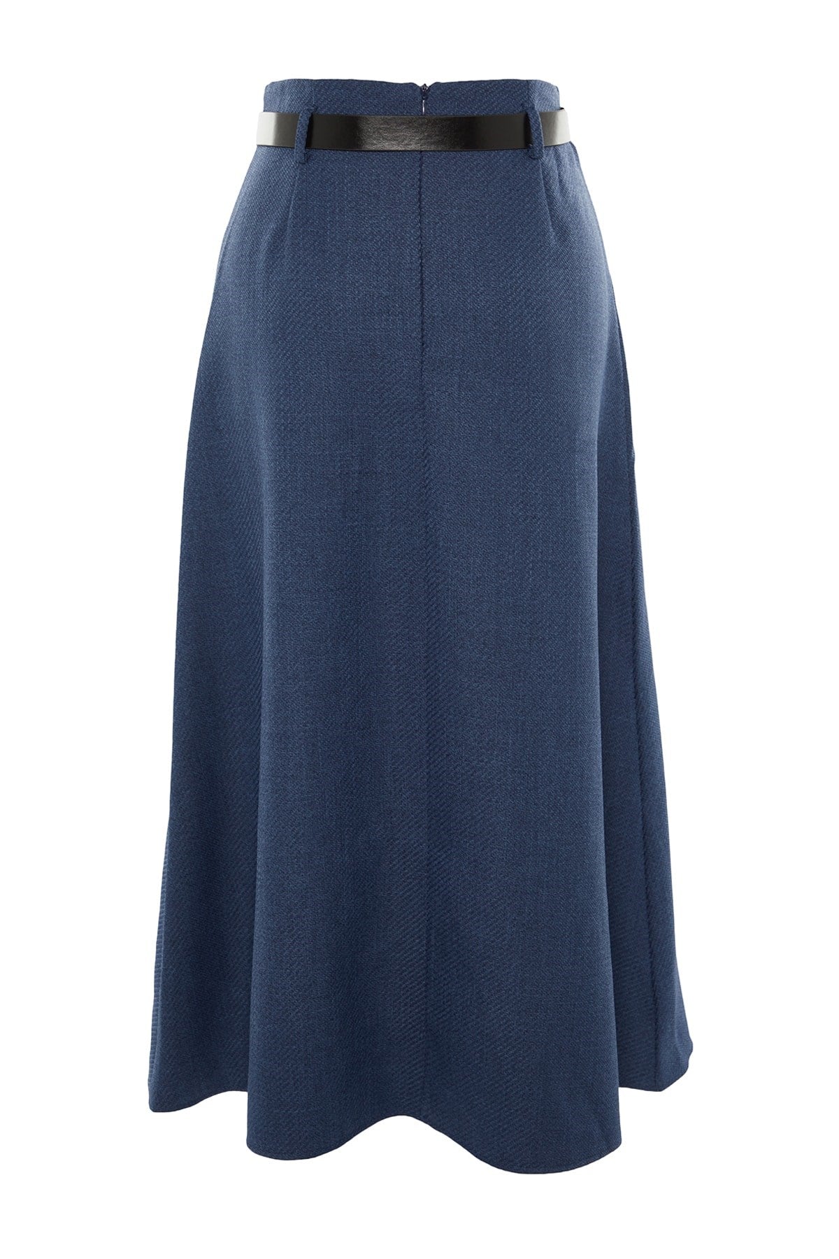 Indigo Waist Belt Woven Skirt Tctaw23ee00014