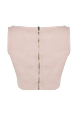 Pink Denim Bustier Twoss23bs00027