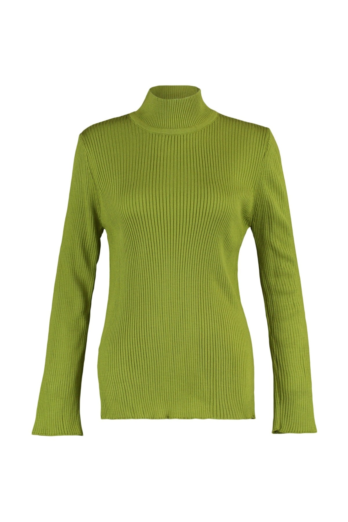 Green Half Turtleneck Slim Knitwear Sweater Tbbaw23an00022