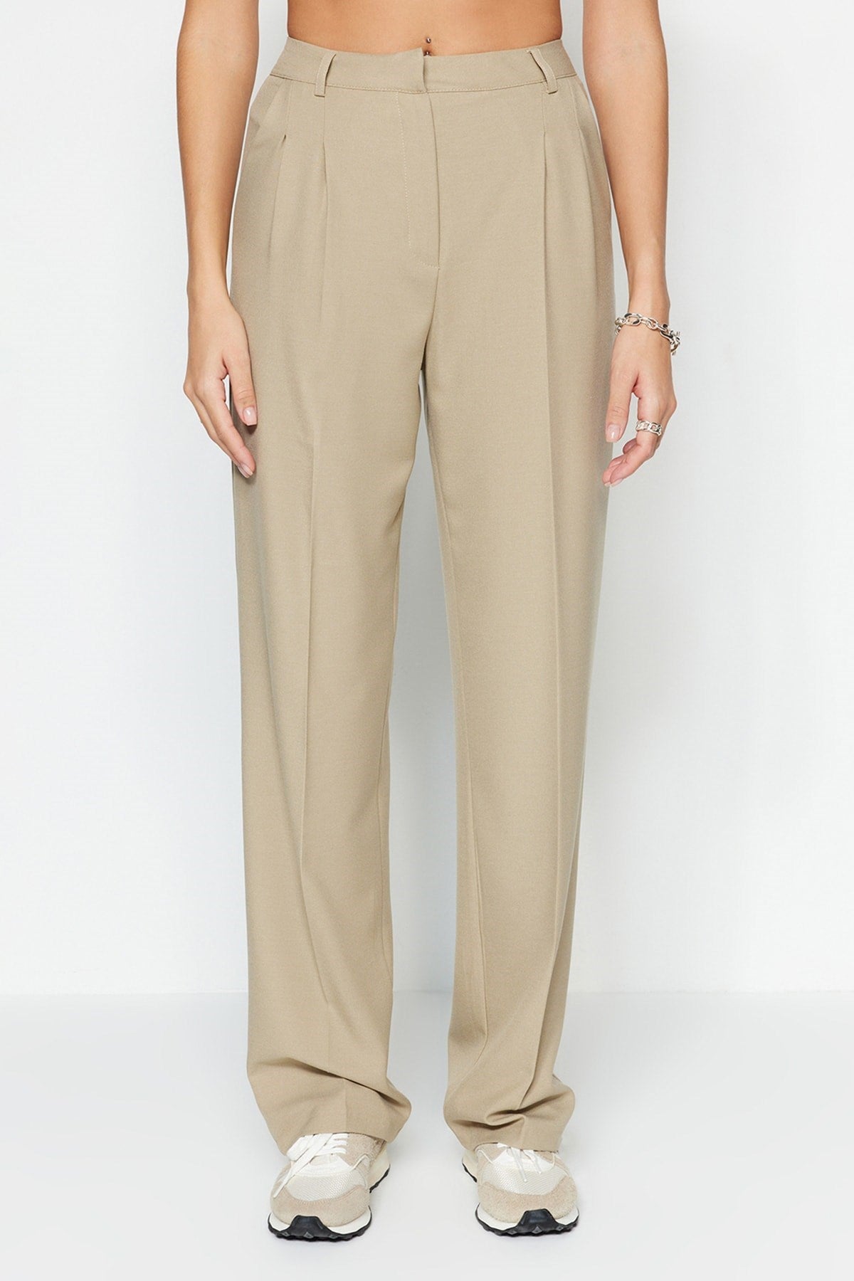 Mink Wide Leg Woven Pants Twoaw23pl00401