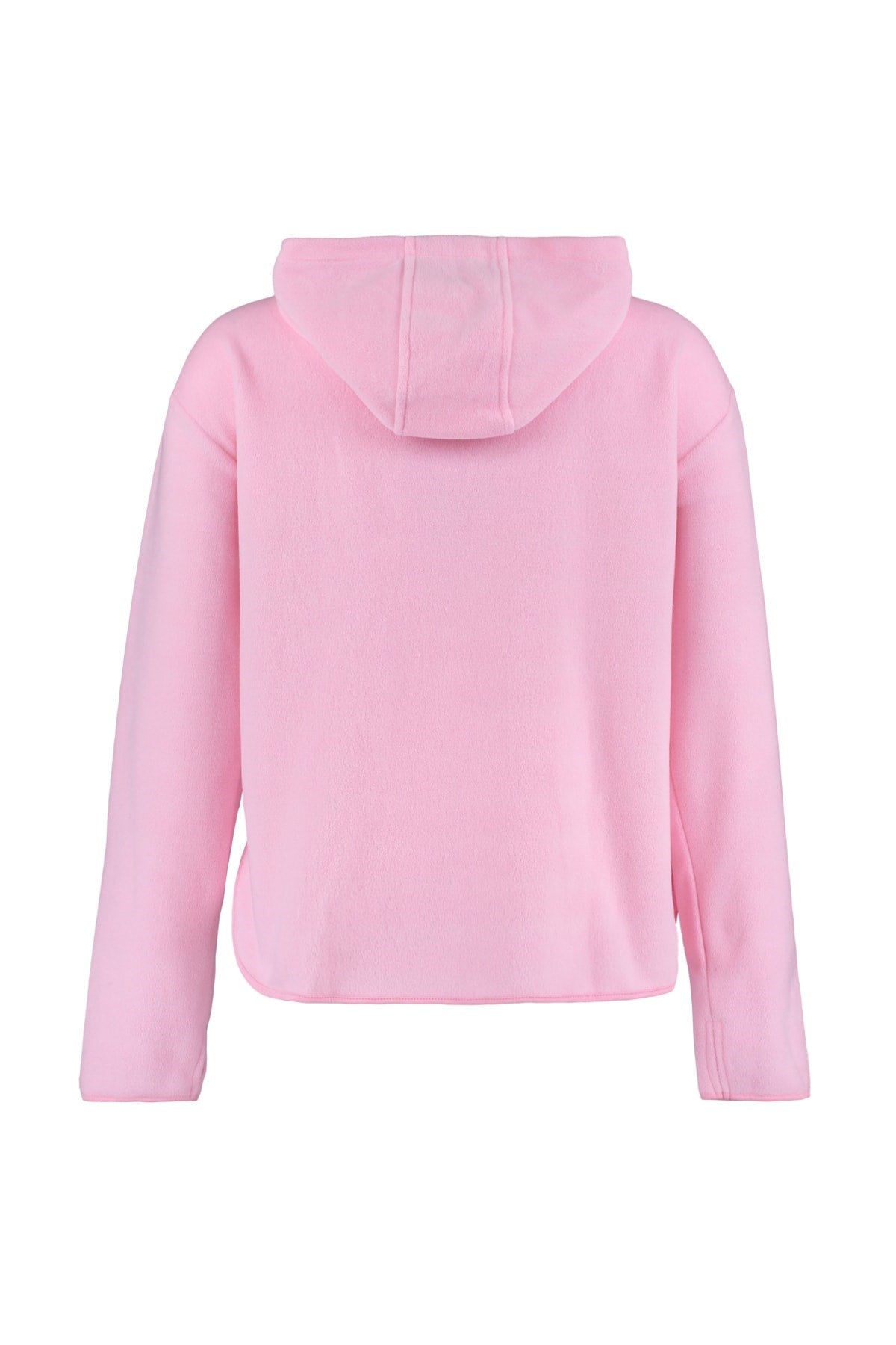 Pink Hooded Thick Fleece Knitted Sweatshirt Tbbaw23ao00064