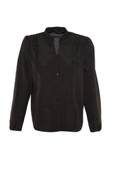 Black Dominant Collar Shirt Tbbaw23ax00008