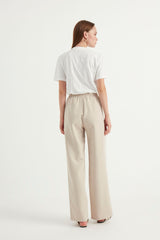 Mink Slit Crepe Pants Brgpntln001