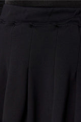 Black Knitted Pleated Skirt Tbbaw23az00051