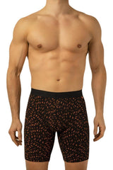 6 Pcs Lycra Pattern Long Men's Boxer 1014v2 Dnk-1004v26