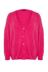 Pink Stone Detailed Blouse-cardigan Knitwear Set Tbbaw24av00010