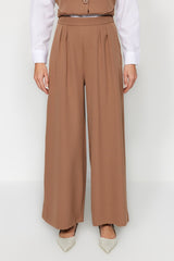 Camel Vest-pants Woven Bottom-top Suit Tctaw24us00066